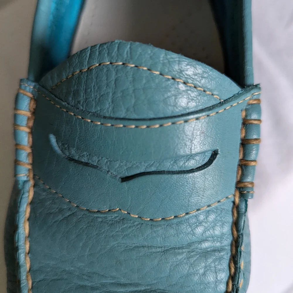 G.H. BASS Weejuns Penny Loafer teal size 8 - Picture 5 of 6
